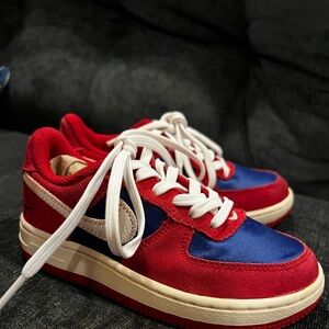 Nike AF1 Scissors Toddler 11C Red and Blue-Rare!!